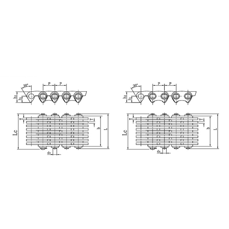 Oldalsó érintkező csendes láncok