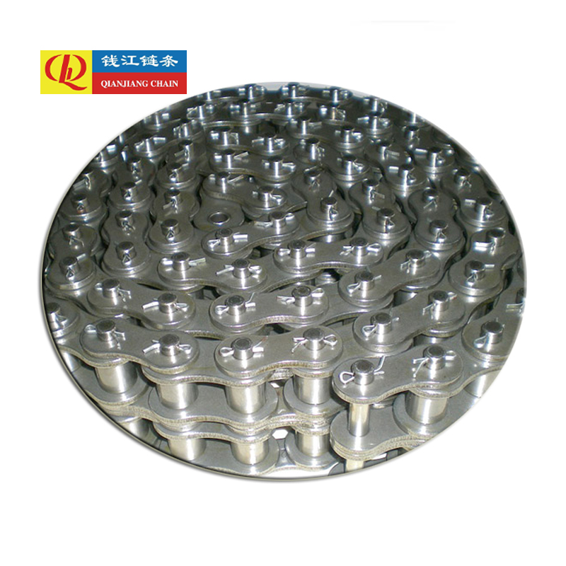 Zsinóros típusú rövid osztású precíziós görgősláncok (A sorozat)