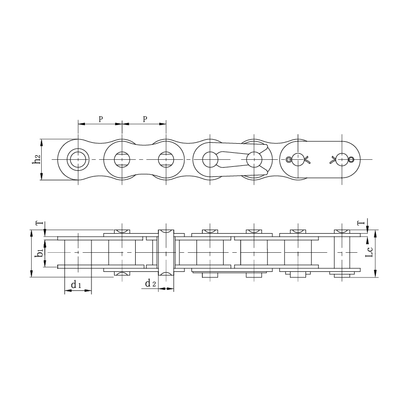 Motorkerékpár szabványos láncok